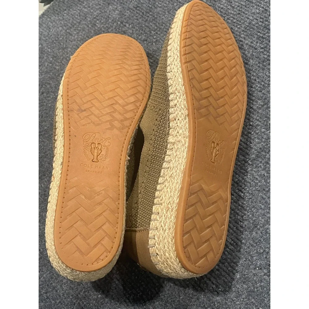 Cole Haan Pinch Weekender Stitchlite Knit Espadrilles Olive W16674 Mens 7.5B